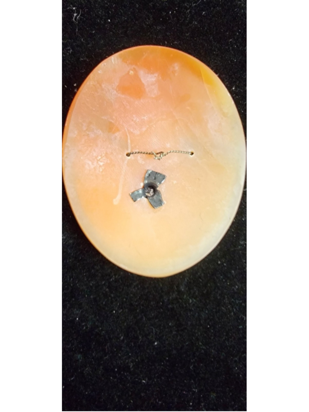 Large Vintage Hand‎ Carved Shell Cameo Loose Italian Lady Portrait Floral Cameo - Picture 7 of 13